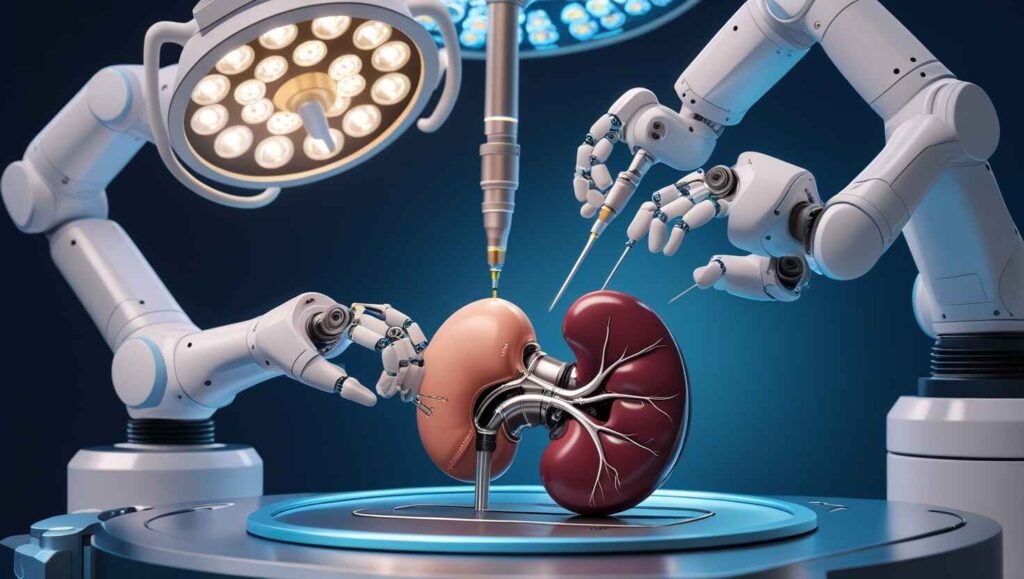 Robotic kidney transolant dr. p. p singh